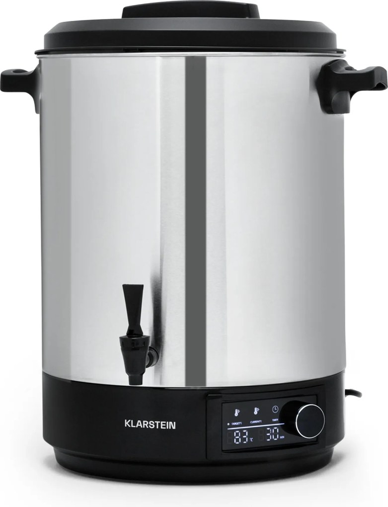Klarstein Abbey 40, zavárací hrniec, dávkovač nápojov, 40 l, 100 °C, 180 min, nehrdzavejúca oceľ