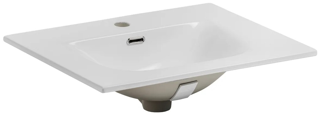 Zostava kúpeľňového nábytku BÁRA 60 cm so zrkadlovou skrinkou vr. zápustného keramického umývadla