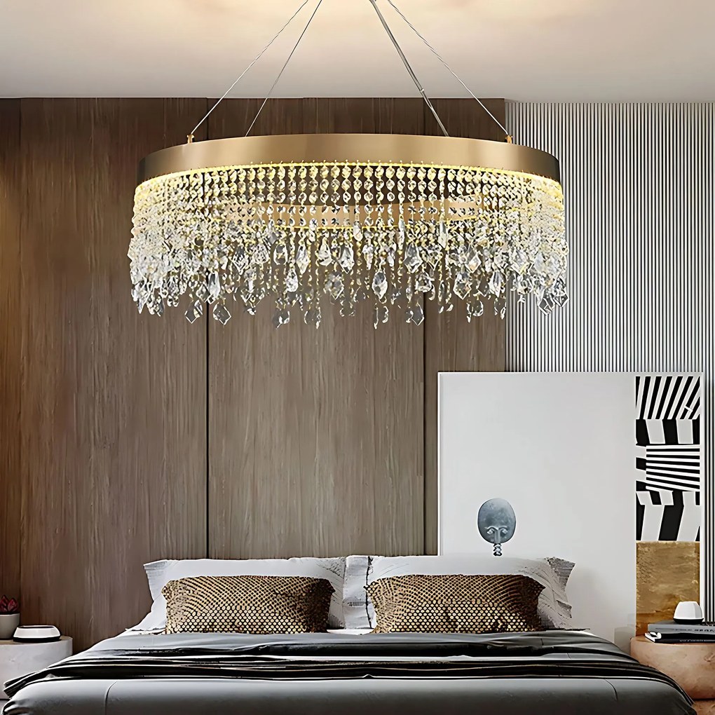 Toolight Toolight, LED stropné osvetlenie 60cm, 24W, 4000K, APP1731-1CP, zlatá, OSW-04342