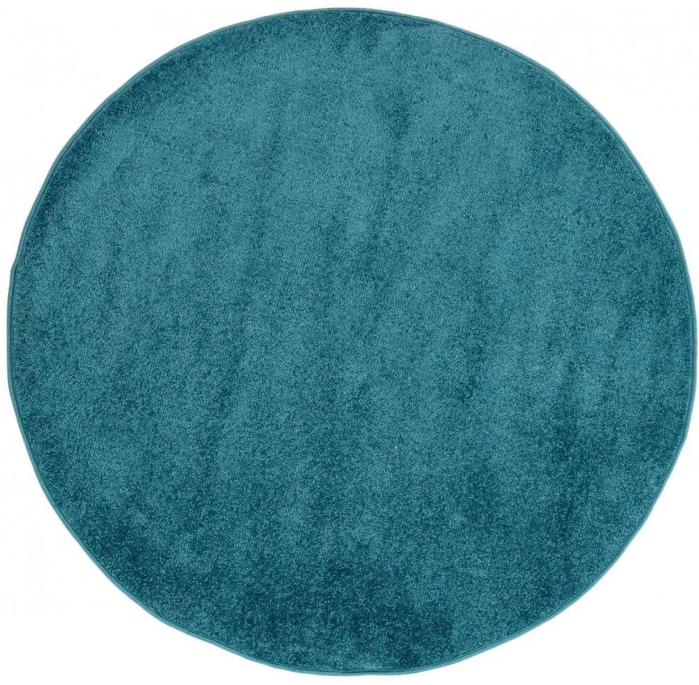 Kusový koberec Ezra tyrkysový kruh 100x100cm