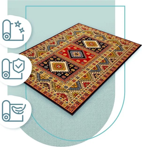 Koberec Agnella Standard Aras granátový