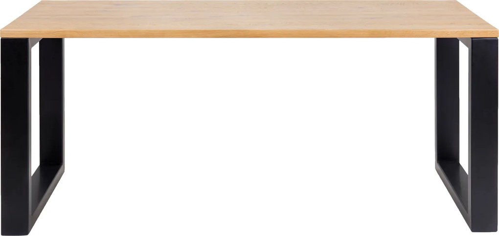 Wooded Pracovní stůl Rochester z masivu DUB Velikost stolu: 170 x 65 cm, Barva kovu: Černá