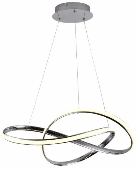 Brilagi - LED Stmievateľný luster na lanku COSMOWAVE LED/70W/230V chróm + DO