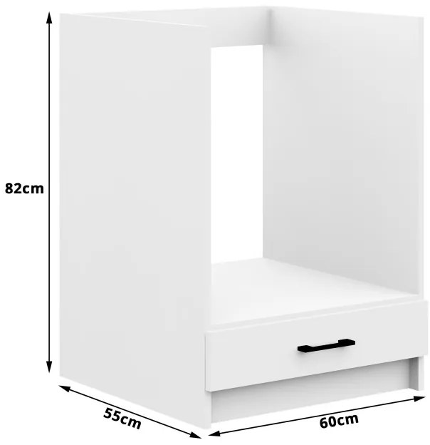 Spodná kuchynská skrinka na rúru OLIWIA S60KU biela