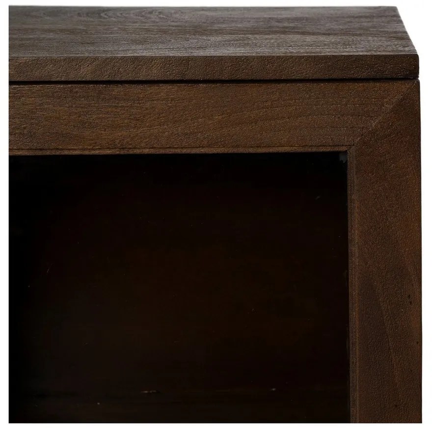 Hnedá vitrína z mangového dreva 180x87x35 cm Ravi – Ixia