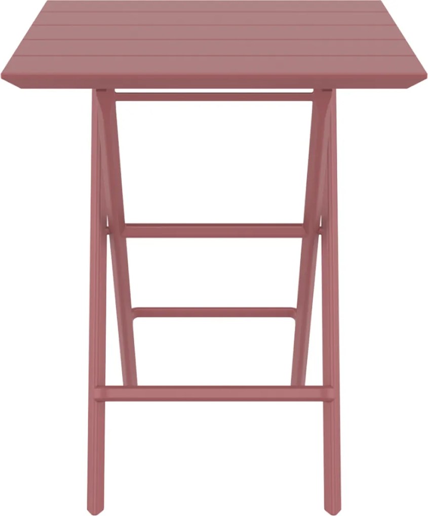 HELEN FOLDING 60 sklopný záhradný stôl marsala