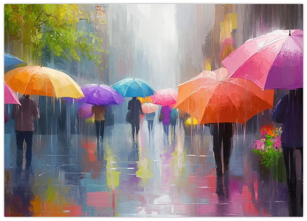 Obraz - Daždivý deň (70x50 cm)