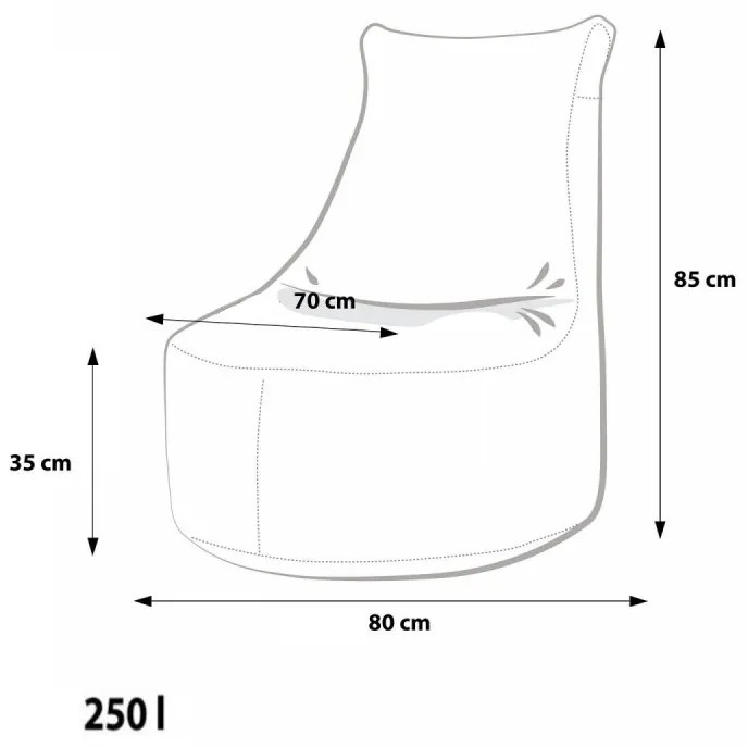 EF4017 Ecopuf Sedací vak Ecopuf - SEAT L Modern polyester DG62/NC14