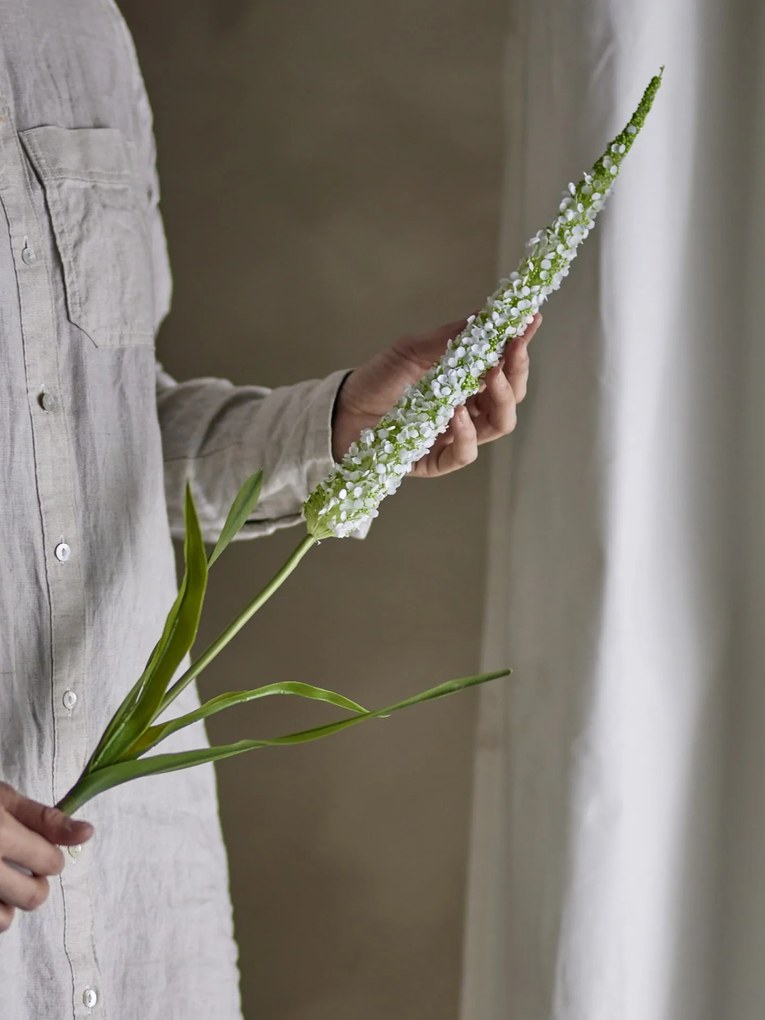 Bloomingville Umelá kvetina Foxtail White 73 cm