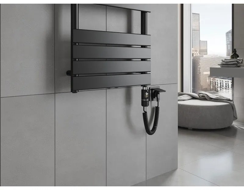 Mexen Ceres, elektrické vykurovacie teleso 1200 x 500 mm, 600 W, čierna, W111-1200-500-2600-70