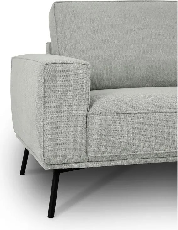 Svetlosivá ženilková rohová pohovka (pravý roh/do L) Amsterdam – Scandic