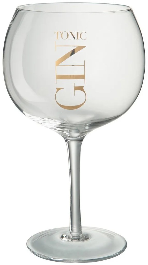 Pohárik so zlatým nápisom Gin Tonic - Ø12*22cm/880ml