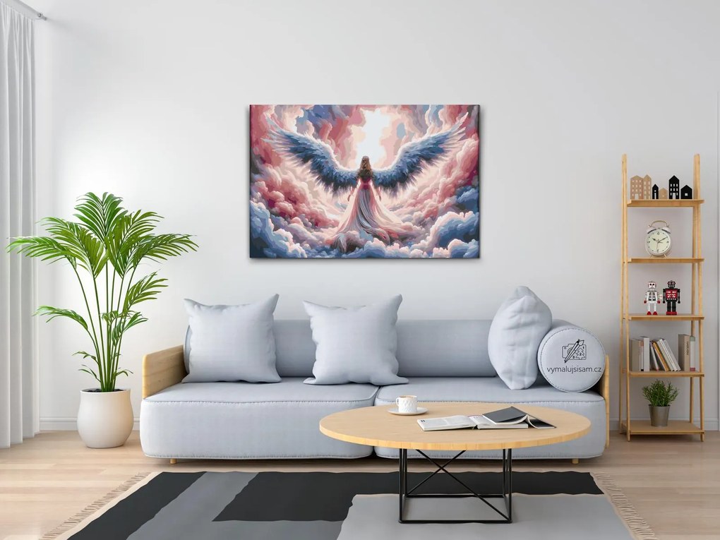 Gario Maľovanie podľa čísel Anjelské krídla Rozmery: 120 x 80 cm, Rámovanie: S vnútorným rámom