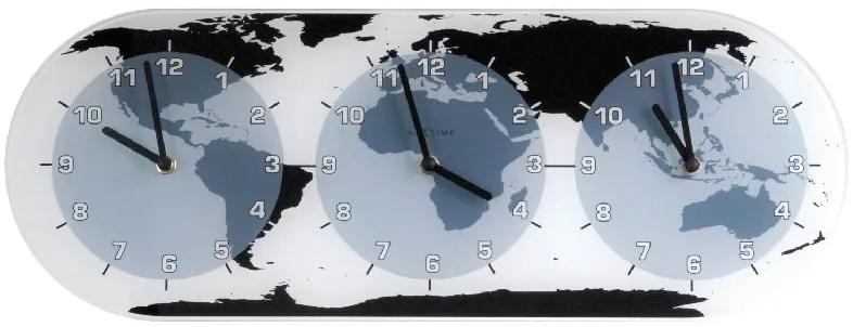 Designové nástenné hodiny 8108 Nextime Mondial 50cm