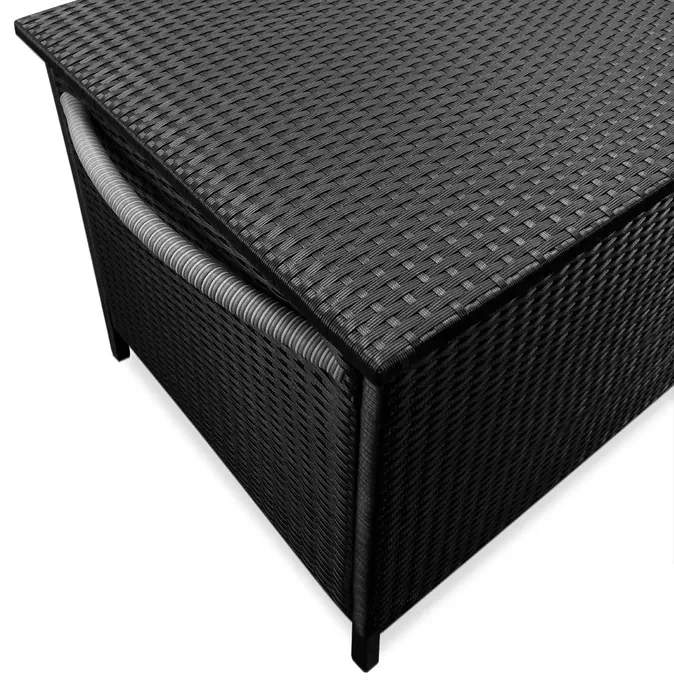 InternetovaZahrada Úložný box s kolieskami 400 L - čierny
