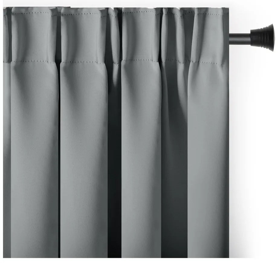 Sivý zatemňovací termo záves 140x270 cm Pleat – Restilo