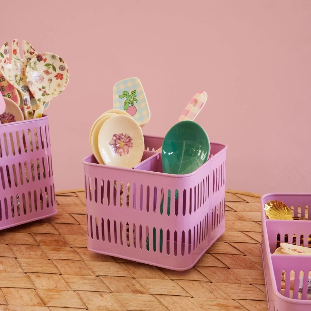 rice Kovový stojan s priehradkami Pink