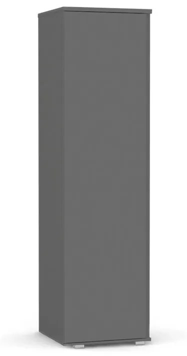 DREVONA Úzka vešiaková skriňa šedá AMY 28 (180)