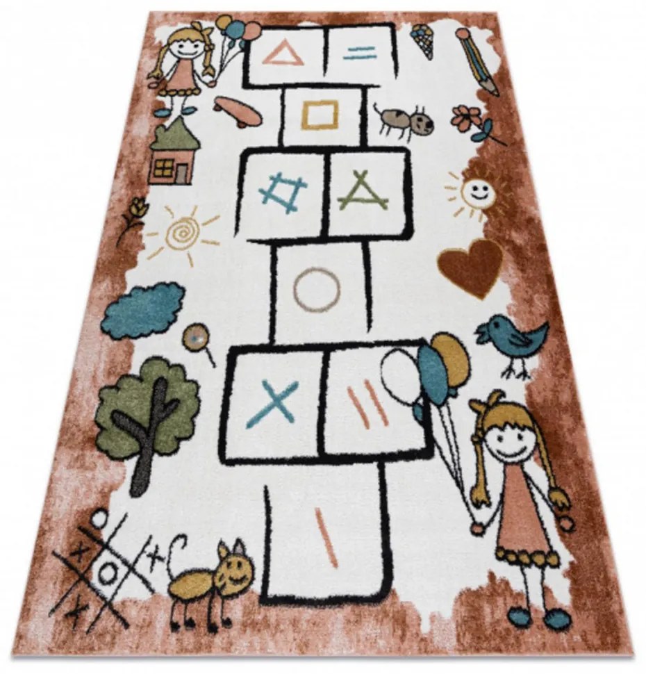 Detský kusový koberec Skákací panák staroružový 80x150cm