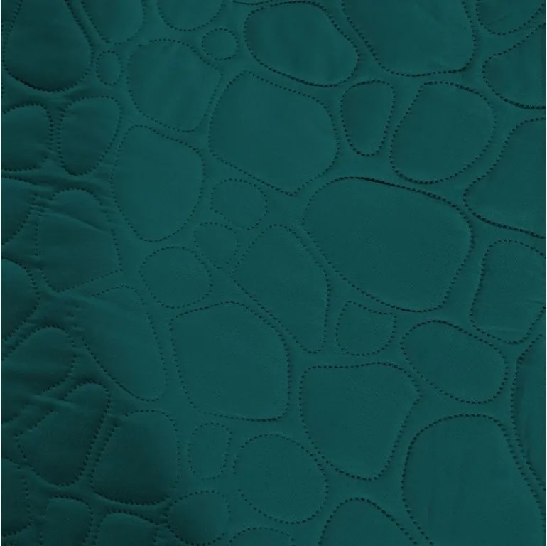 Tyrkysový prehoz na posteľ STONE Rozmer: 200 x 220 cm