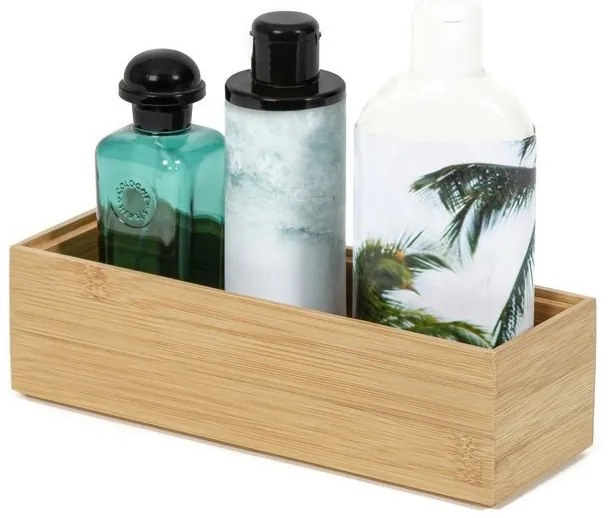 Organizér Compactor Bamboo Box 22,5 x 7,5 x 6,5 cm, prírodné drevo
