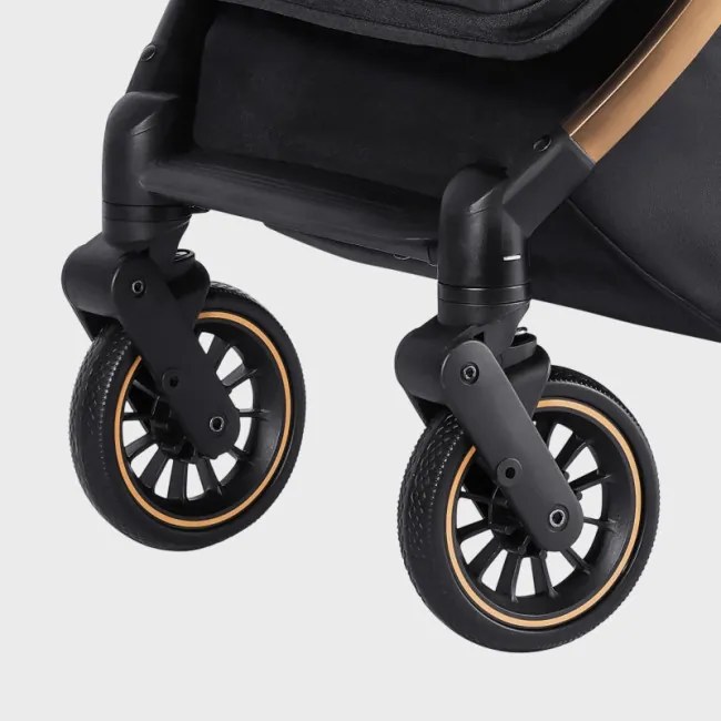 Športový kočík Milan 35 čierny / zlatý