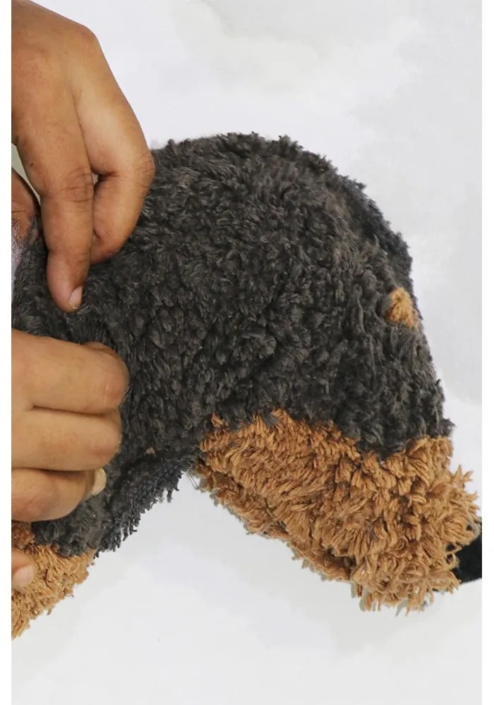 Tmavohnedý látkový detský kôš na hračky 59x16x23 cm Sparky – Lorena Canals