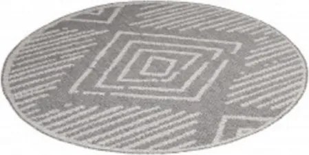 Koberec ARRUBA 4902 sivý kruh