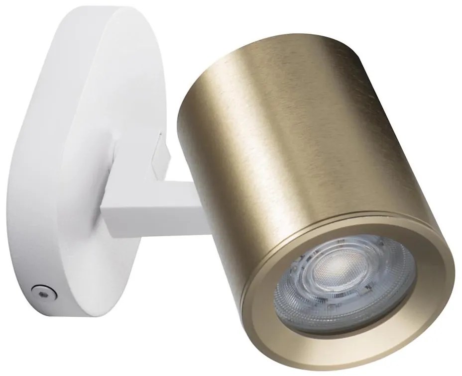 Kanlux 38964 - Nástenné bodové svietidlo LAURIN 1xGU10/10W/230V mosadz/biela