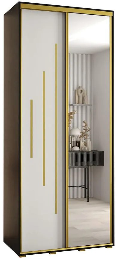 Skriňa 45 Canaris 13 110 čierna/biela/gold