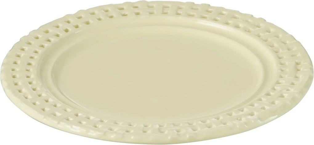 Žltý keramický dezertný tanier Hella Yellow - Ø20*2 cm
