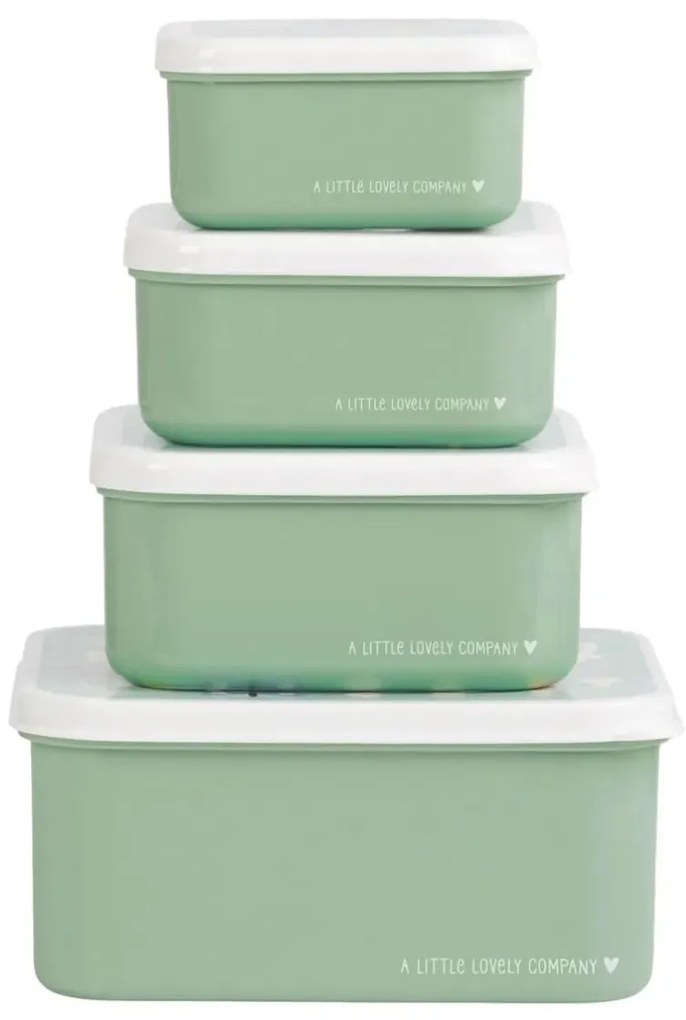 A Little Lovely Company Sada boxov na obed a občerstvenie: Radosť