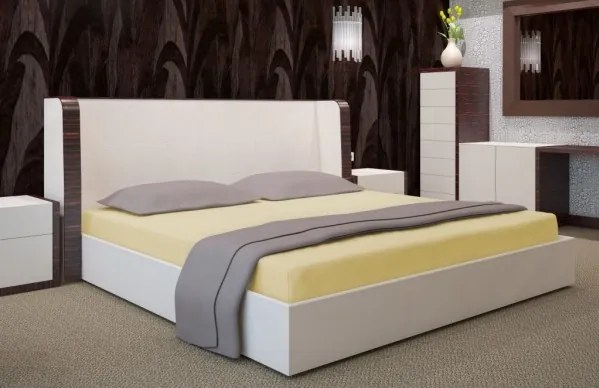 Svetložlté napínacie plachty na postele Šírka: 90 cm | Dĺžka: 200 cm