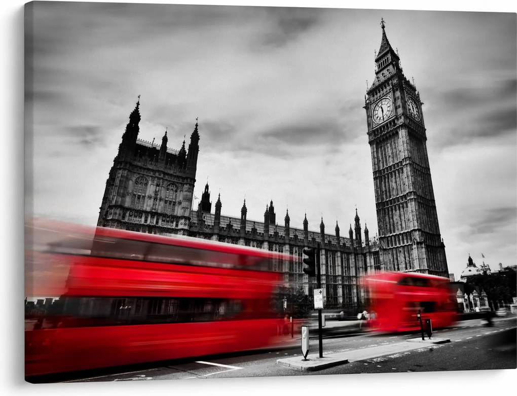 Obraz - Londýnske Houses of Parliament (70x50 cm)