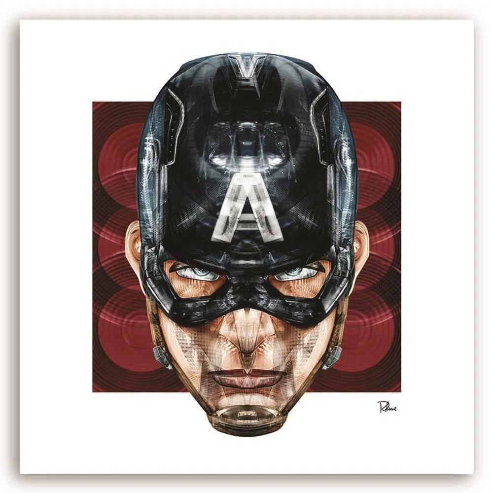 Gario Obraz na plátne Kapitán Amerika - Rubiant Rozmery: 30 x 30 cm