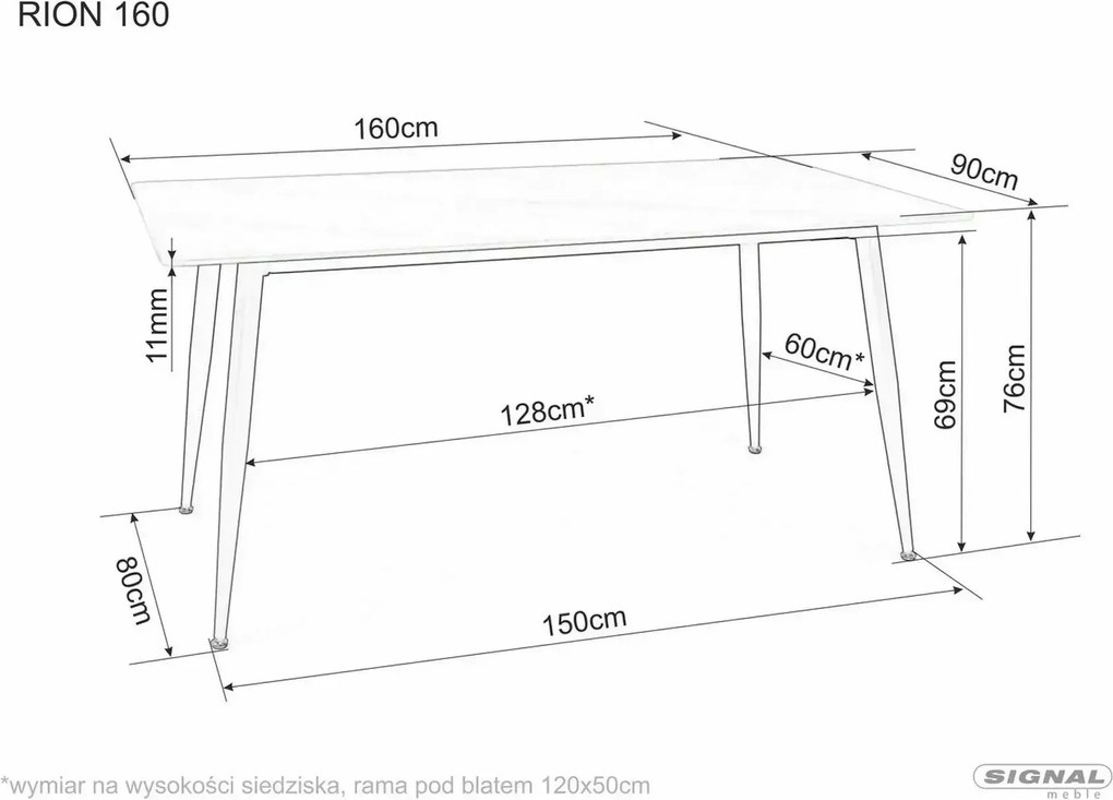 SI Stôl Rion 160
