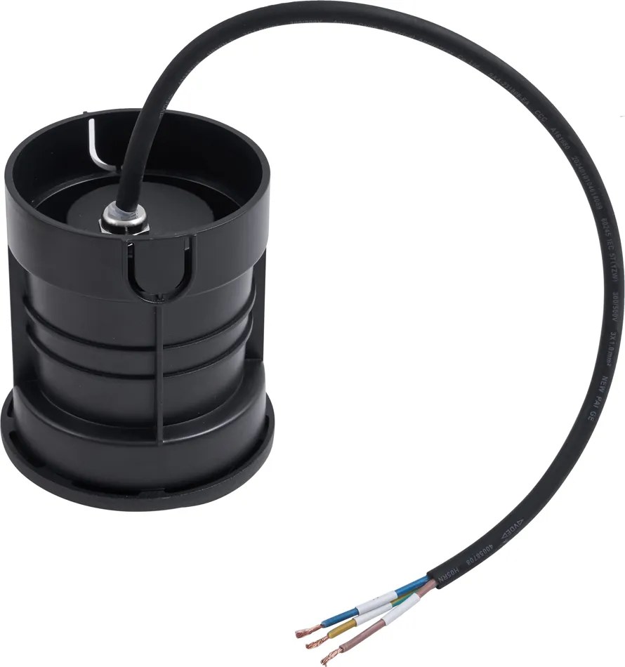 Sada 6 moderných zemných bodových svetiel čierna GU10 50 mm 4-svetelný efekt IP65 - Cellar