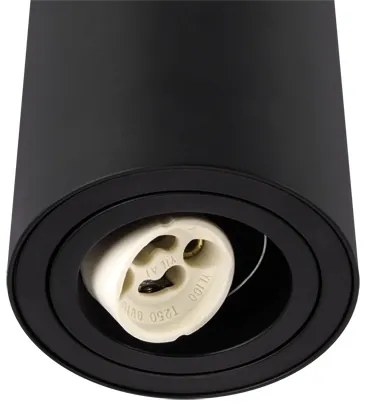 Strühm STRÜHM Stropné bodové prisadené svietidlo BEMOL DWL GU10 BLACK 3533