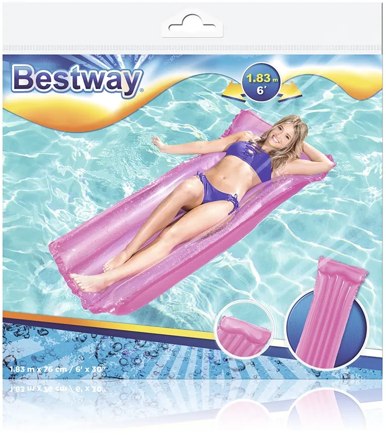 Bestway Nafukovačka na plávanie 183 x 76 cm Bestway 44013 ružová