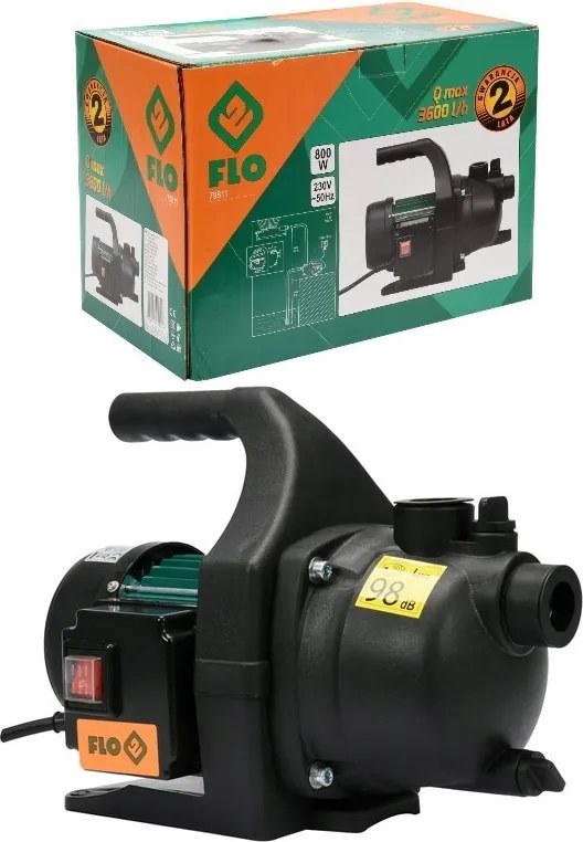 Hydroforová Záhradná Pumpa Na Čerpanie Čistej Vody 800 W Flo 79811