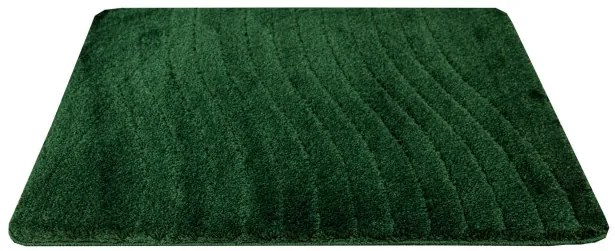 Kúpeľňový koberček Sara fľaškovo zelený, vlny