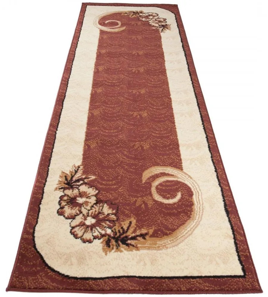 Kusový koberec PP Riccio hnedý atyp 100x300cm