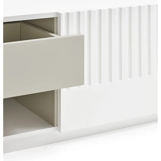 Biela TV komoda Teulat Doric