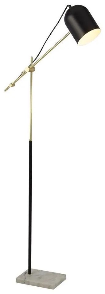 Searchlight EU60881BK - Stojacia lampa ODYSSEY 1xE27/7W/230V čierna