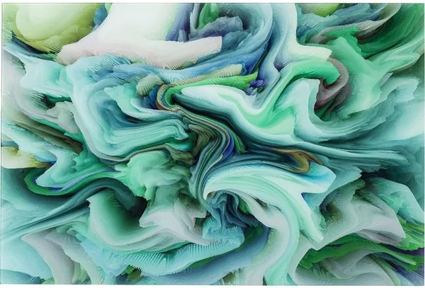 KARE DESIGN Obraz na skle Storm Green 80 × 120 cm