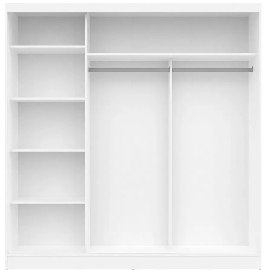 IDEA nábytok Skriňa s posuvnými dverami ARIS III biela