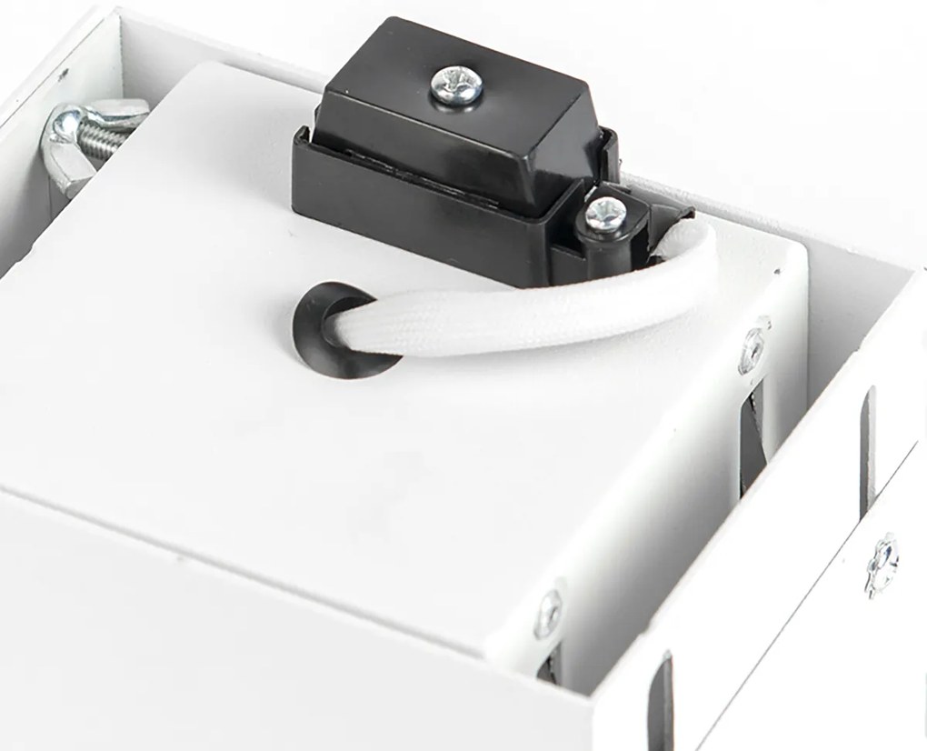 Sada 6 zapustených bodových svetiel bielych GU10 naklápateľných bez rámu - Oneon