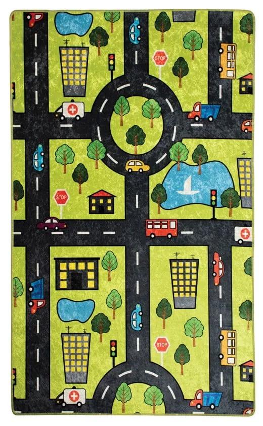 Detský koberec Green City, 140 × 190 cm