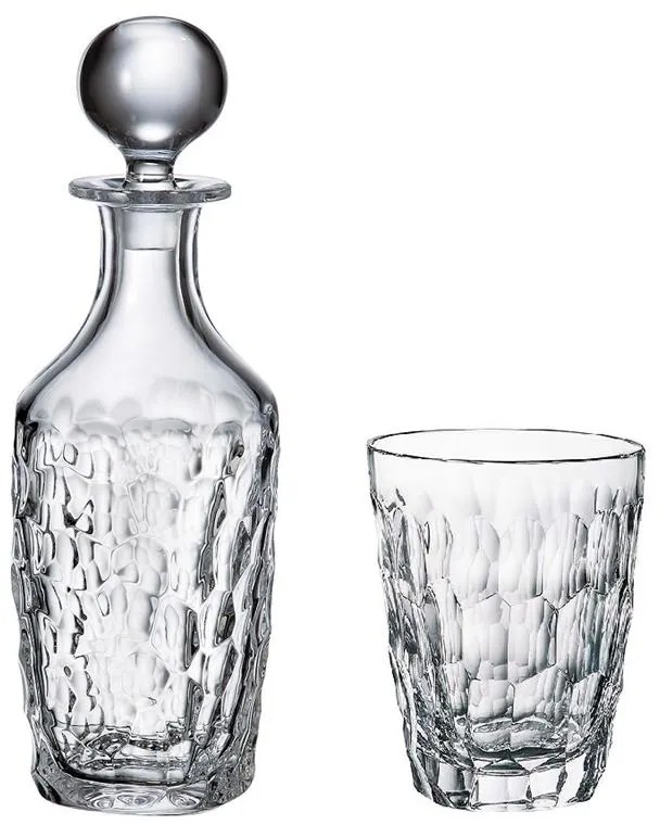 BOHEMIA MARBLE WHISKY SADA 1+6 KS