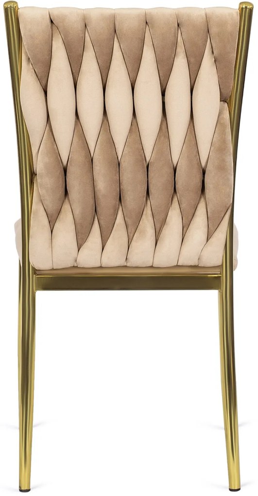 PROXIMA.store - Luxusná jedálenská stolička DAN FARBA: béžová